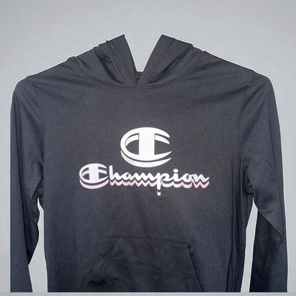 New With Tags Champion Black Pullover with Pink and White Logo Size XL - Picture 2 of 10
